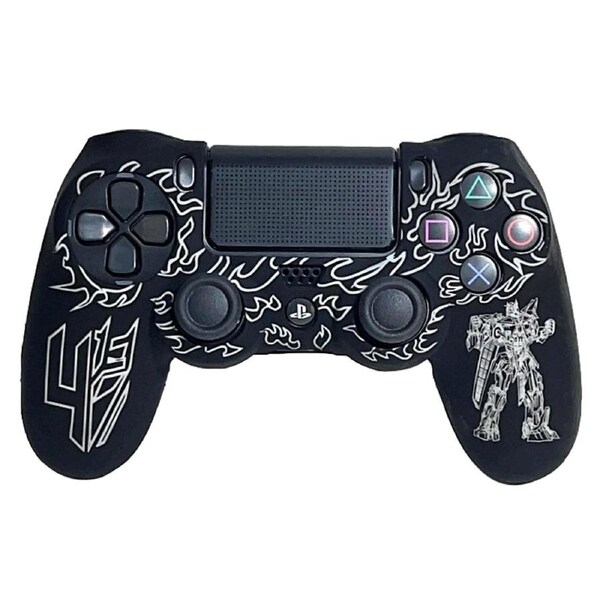 Silicone Cover For PS4 Controller Case Skin - Transformer Design White