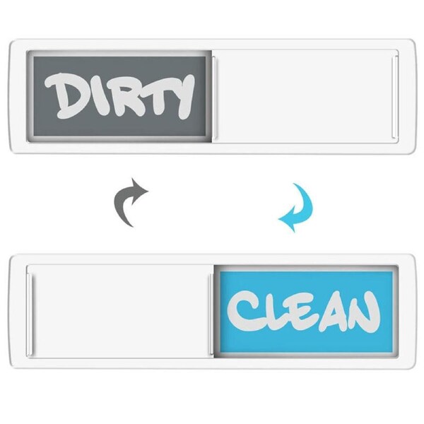 Nevenka Dishwasher Magnet Clean Dirty Sign Indicator For Kitchen-Blue Grey