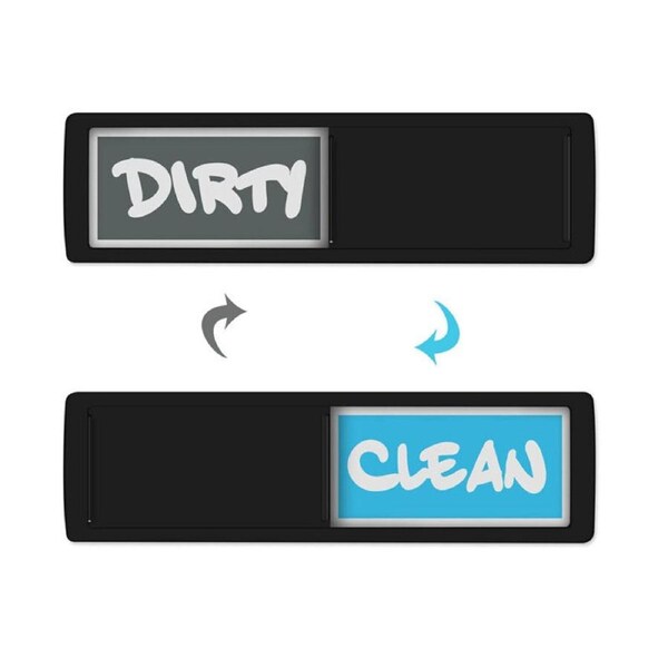 Nevenka Dishwasher Magnet Clean Dirty Sign Indicator For Kitchen-Black Blue Grey