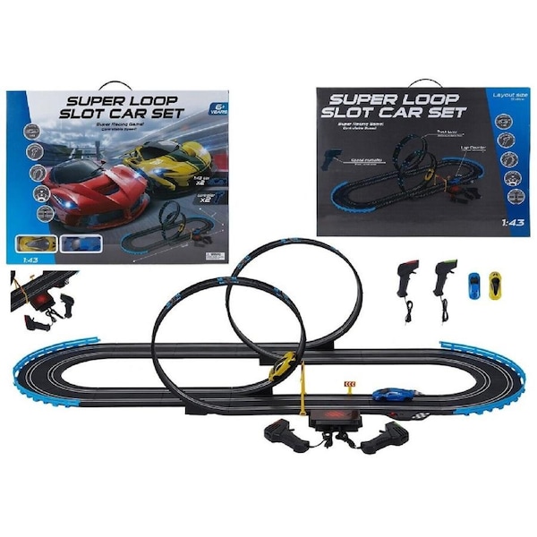 Super Loop Slot Car Set Ages 6+ Toy Race Track Play Fight Game Gift Control Fast