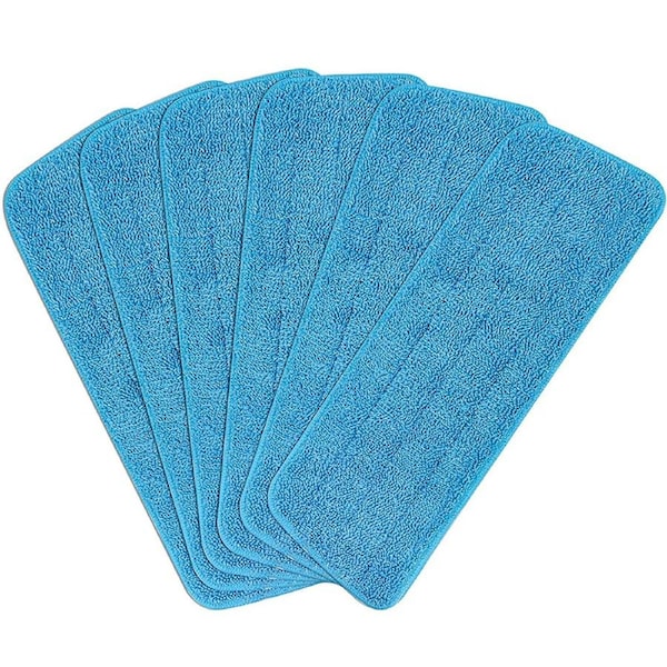 6 Pcs Mop Replacement Heads for Wet/Dry Mops Flat Replacement Heads