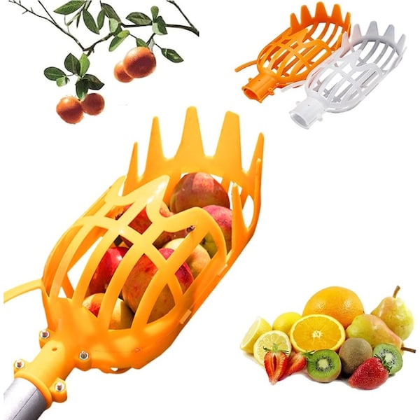 2 Pack Fruit Picker Pole Tool Fruit Picking Tool High-Altitude Fruit Picker