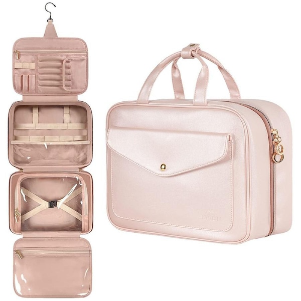PU Leather Makeup Bag Travel Tote Waterproof Cosmetic Bag