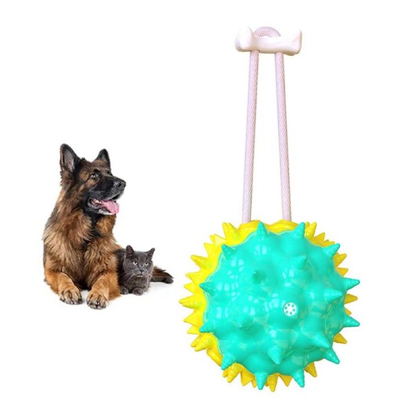 Pet Molar Leaking Food Ball Cleaning Teeth Dogs Interactive Training Toy