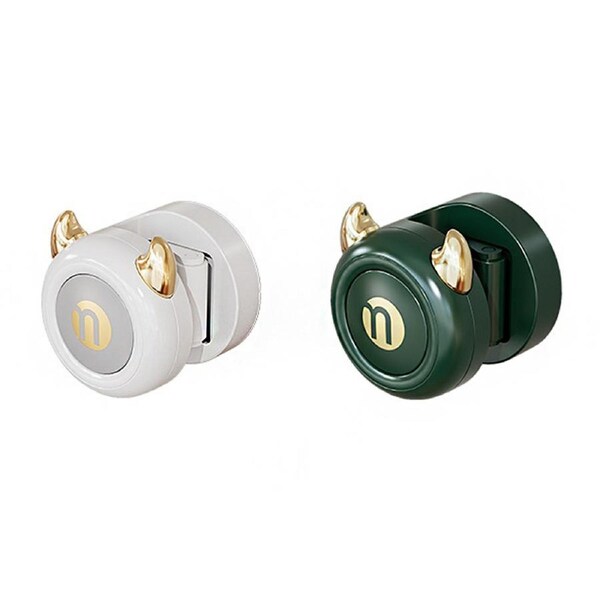 2pcs Wall Mounted Mop Holder Multifunctional Bathroom Mop Clip Mop Storage Rack