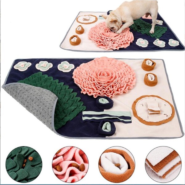 Pet Snuffle Mat for Dogs Interactive Feed Game Dog Treats Feeding Mat