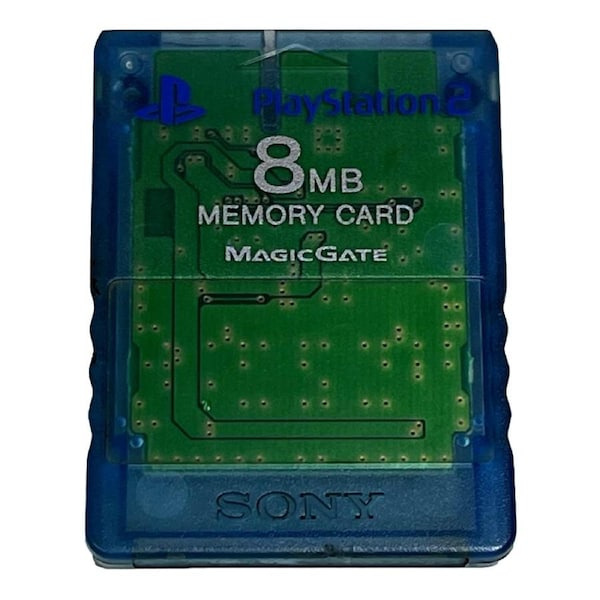 Genuine Blue Magic Gate PS2 Memory Card PlayStation 2 8MB Sony