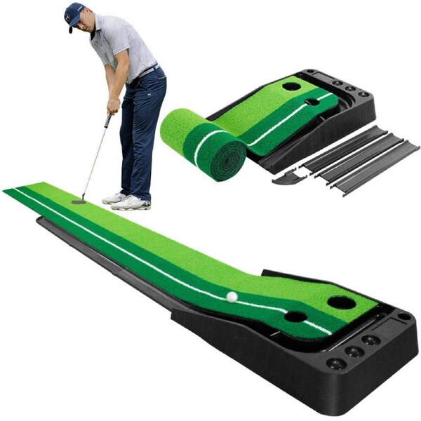 Prostrike Portable 3M Golf Putting Mat Practice Putter Indoor Outdoor Training Exerciser