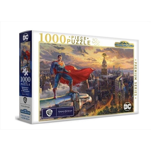 1000pc Harlington Thomas Kinkade Kid/Family Puzzle DC Comics Superman 8+ 69x50cm