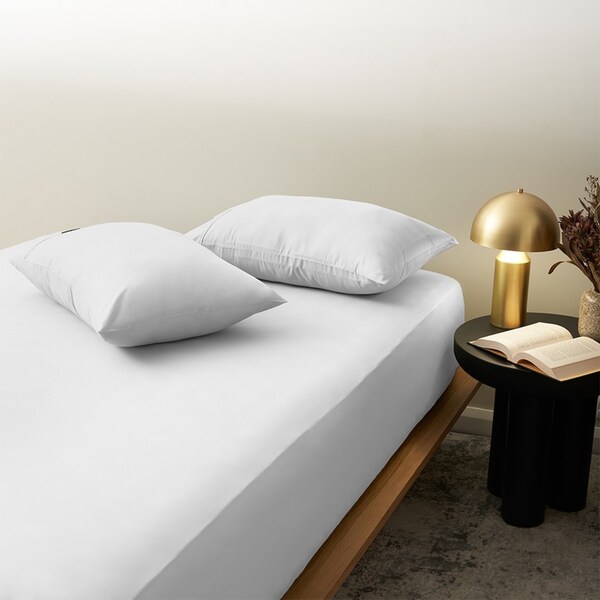 2pc Morrissey Pillowcase Pack 1200TC White Luxe Super Soft