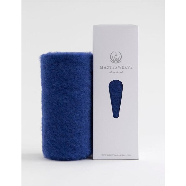 Masterweave Windermere Alpaca Scarf-Royal Blue