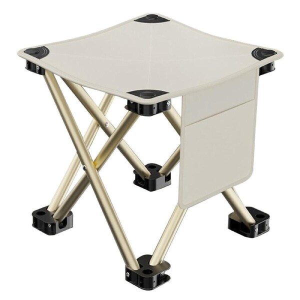 33cm Outdoor Aluminium Alloy Folding Stool Picnic Camping Stool With Storage Bag