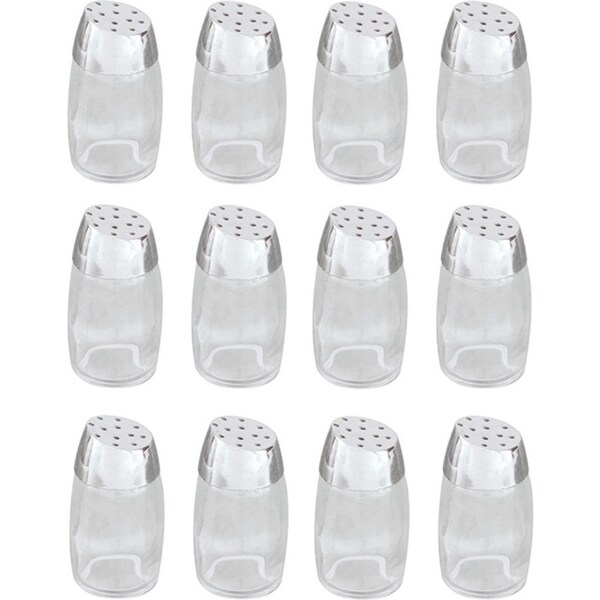 12 x Glass Salt and Pepper Shakers Squire 30ml