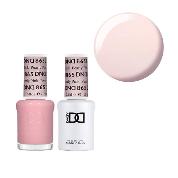 DND 865 Pearly Pink - DND Collection Nail Gel Polish 15ml
