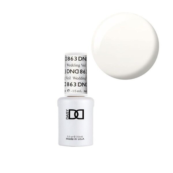 DND 863 Wedding Veil - DND Collection Nail Gel Polish 15ml