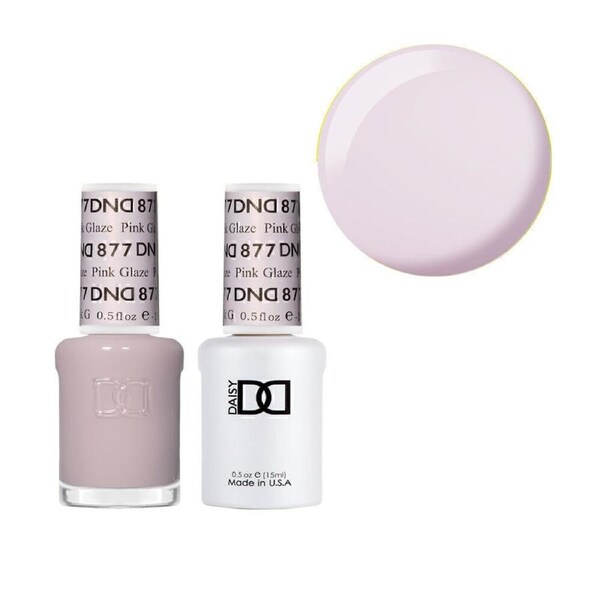 DND 877 Pink Glaze - DND Collection Nail Gel Polish 15ml