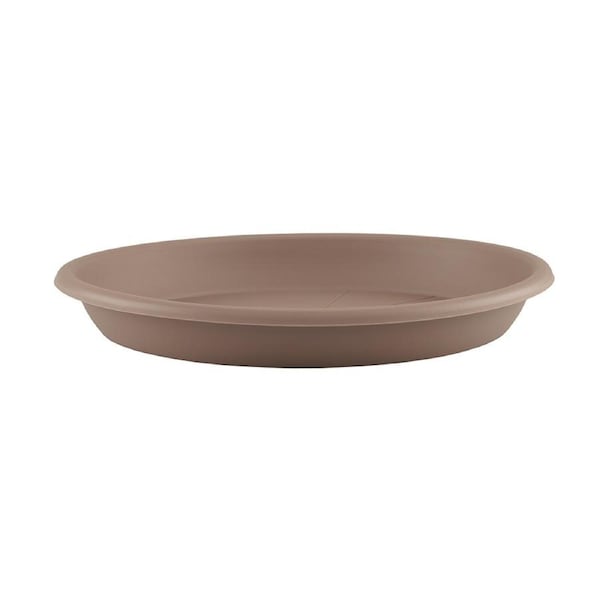 Artevasi Round Plastic Indoor/Outdoor Garden Plant Saucer For Pot 66x8.7cm Taupe