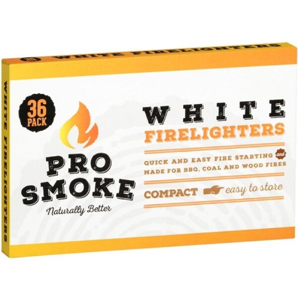 Pro Smoke White Fire Lighters 36pk