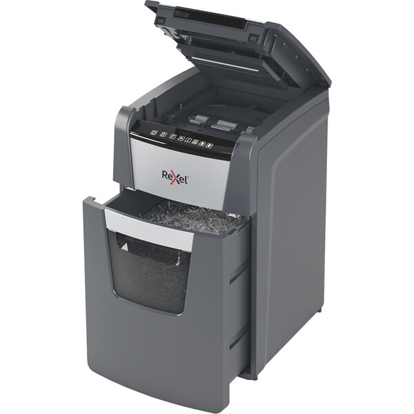 Rexel Optimum Auto+ Feed 44L 150X Office Document/Paper Shredder P4 Cross Cut