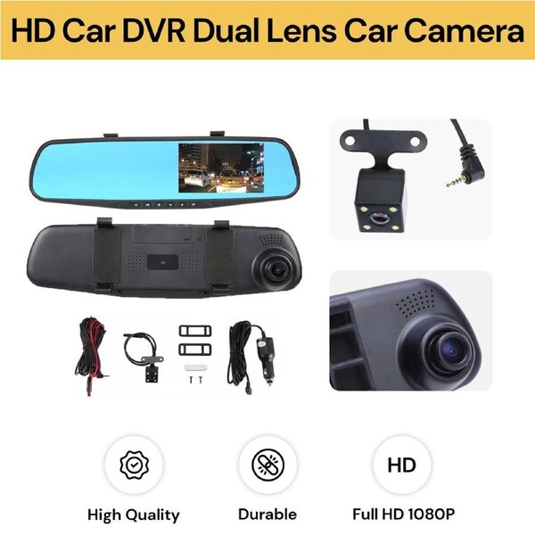 HD Car DVR Dual Lens Car Camera
