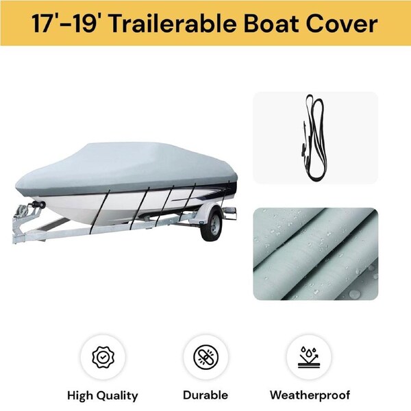 17'-19' Trailerable Boat Cover