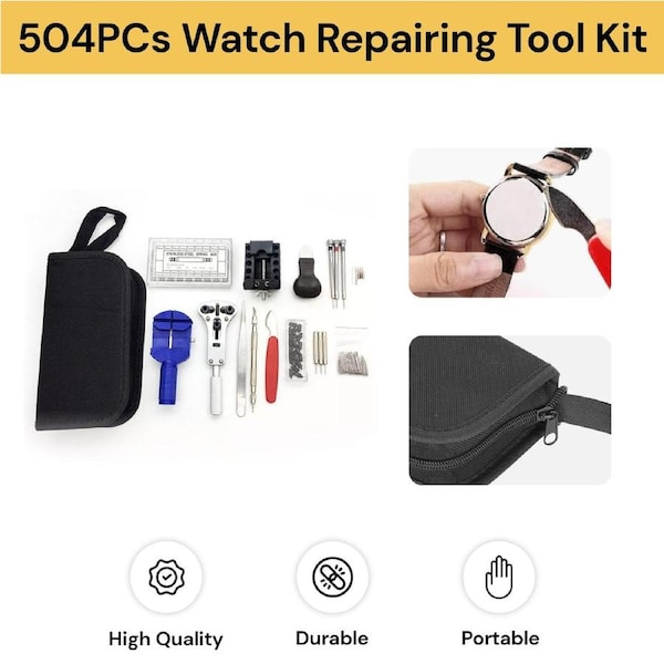 514PCs Watch Repairing Tool Kit