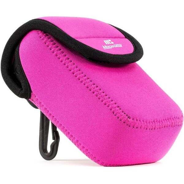 MegaGear Samsung WB35F, WB350F Ultra Light Neoprene Camera Case, with Carabiner - Hot Pink - MG782