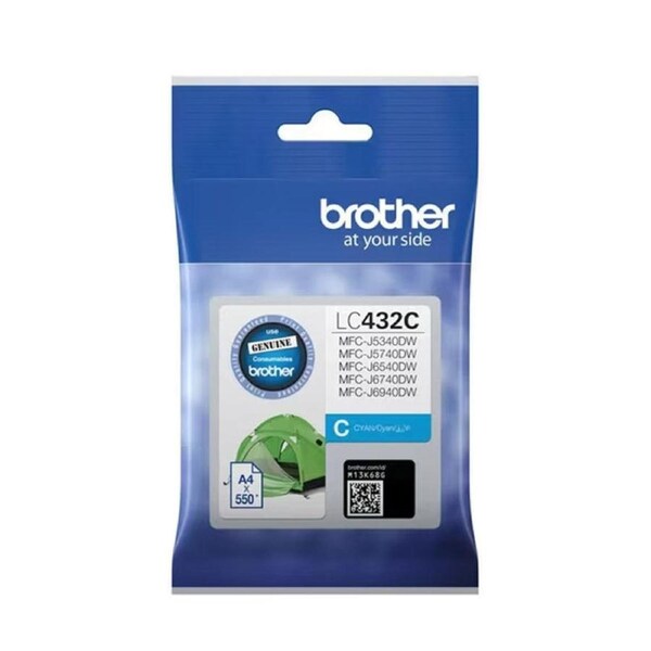 Brother LC-432 Cyan Ink Cartridge Toner LC432C