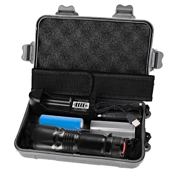 Super Bright 90000LM LED USB Rechargeable Flashlight LED Tactical light Torch