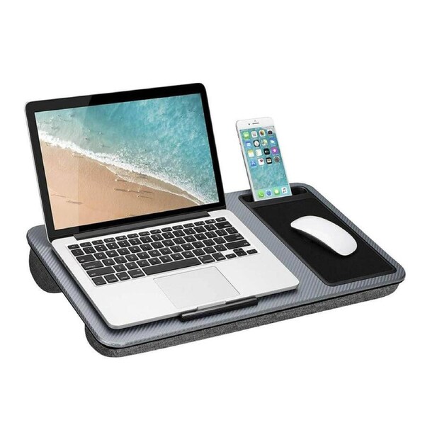 Portable Lap Desk With Built-In Mouse Pad Phone Holder 53cm