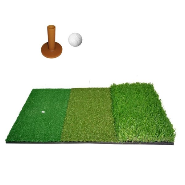 Golf Mat 3-in-1 Practice Mat Outdoor Indoor Training Mat Driving Pad