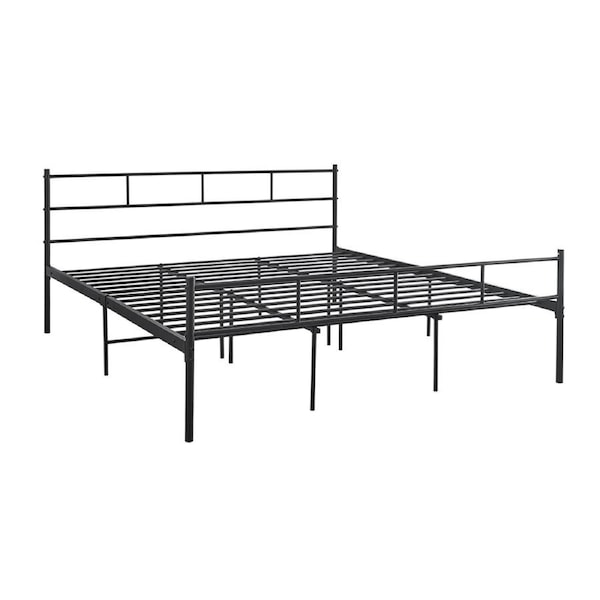 Foret Bed Frame Metal Double Size Mattress Base Steel Bedroom Base Platform