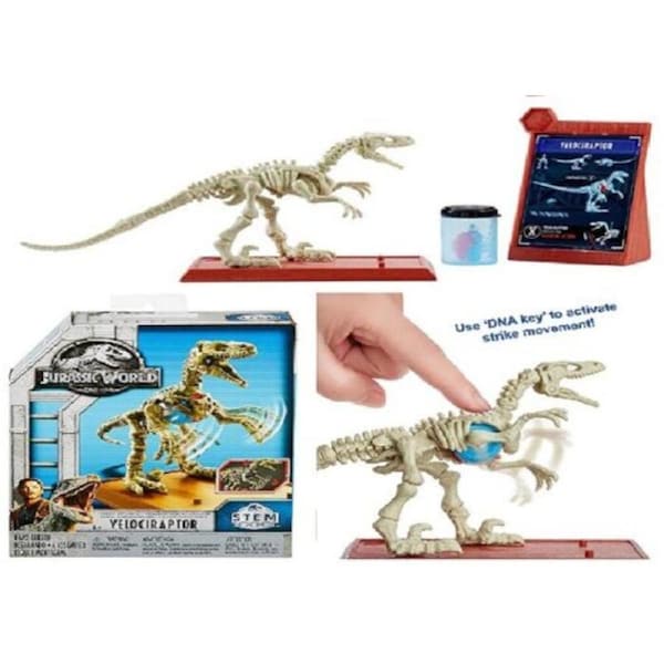 Jurassic World Stem Fossil Strikers Veloceraptor for Ages 6+