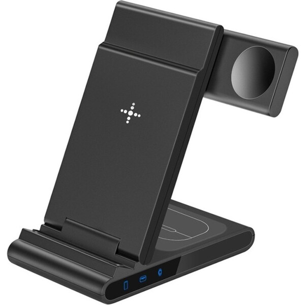 Folding 3 In 1 Wireless Charger Phone Watch Headset 15W Desktop Wireless Charger