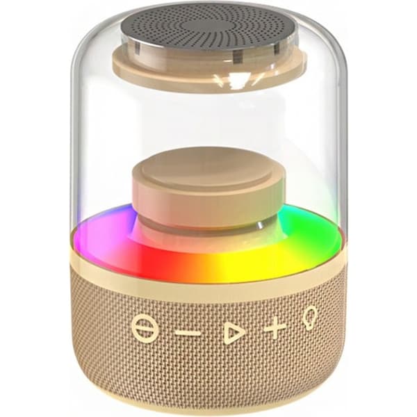 Subwoofer Bluetooth Speaker AI Transparent Glowing Glazed TWS Wireless Speaker