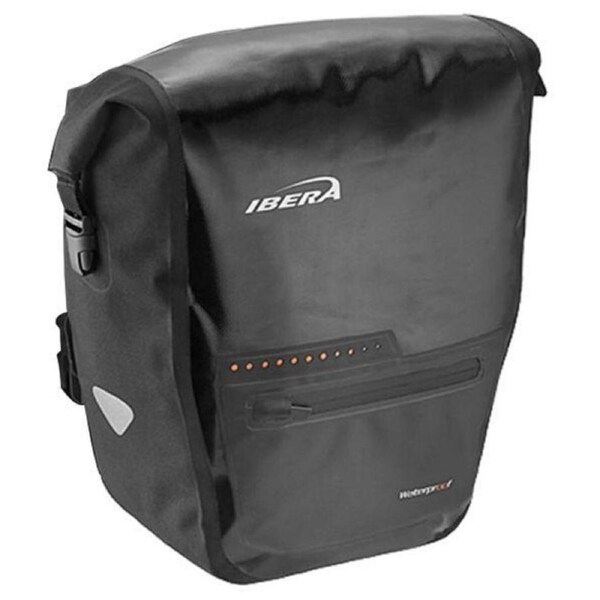Ibera Pannier Bag - Pak Rak Waterproof - 15L - (Per Bag): L:32cm - W:18cm - D:35cm - Sold Individually (Fits Any Rack)
