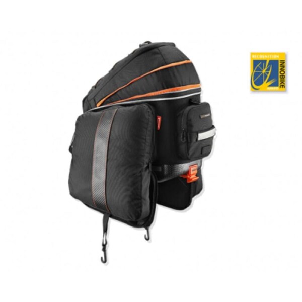 Ibera Pannier Bag - Pak Rak Expandable Clip-On Bag With Fold Down Panniers For Racks Ibra5-Ibra15 size 13-23L