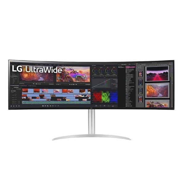 LG 49" 32:9 UltraWide Dual QHD Nano IPS Curved Monitor - USB C HDMI DP