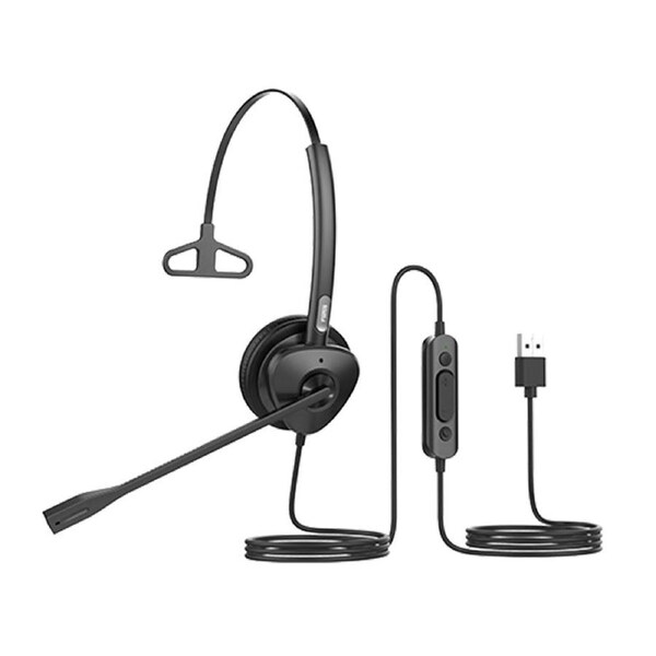 Fanvil HT301-U USB Mono Headset - OverThe Head Design, Suit For Small Office, Home Office (SOHO) Or Call Center Staff - USB Connection
