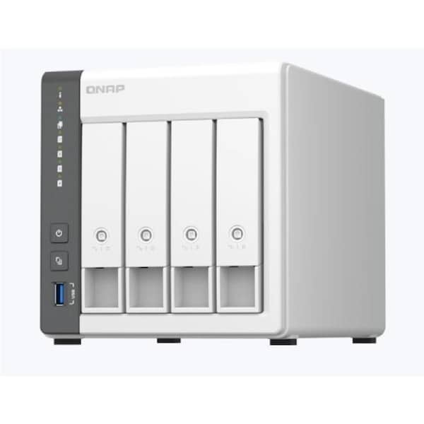 QNAP TS-433-4G 4 Bay NAS ARM 4-core Cortex-A55 2.0GHz processor, 4 GB on board (non-expandable) -2 Year Warranty