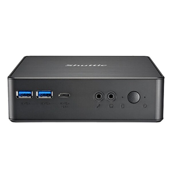 Shuttle NC40U Slim Mini PC, 1L Barebone - Celeron 7305, HDMI, DP, VGA, RJ45, LAN, 2xDDR4, 2.5' HDD/SSD, VESA mount