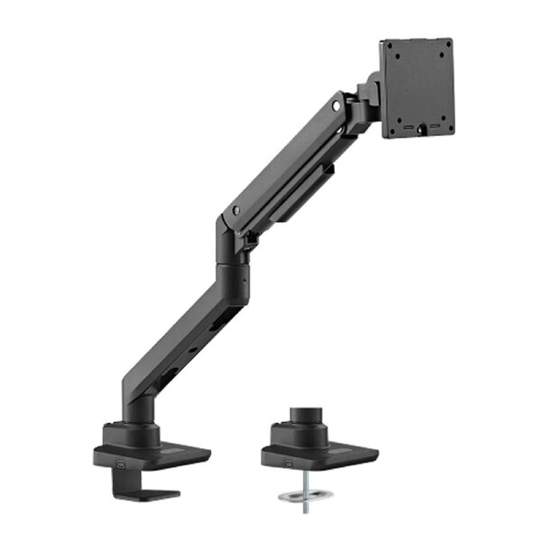 Brateck Fabulous Desk-Mounted Heavy-Duty Gas Spring Monitor Arm Fit Most 17'-49' Monitor Up to 20KG VESA 75x75,100x100(Black)