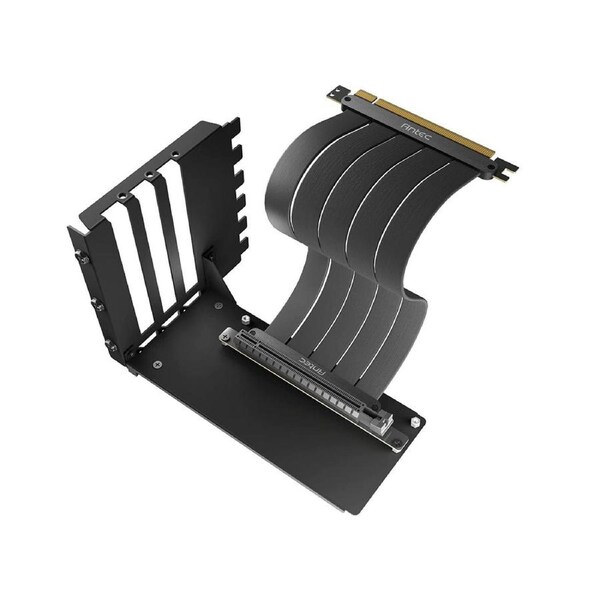 Antec Vertical PCI Bracket and PCI-E 4.0 Cable Kit (200mm) Black. Universal 5070 & 7000x. Premium Gold Plated + 180 degrees Ultra Flexible Cable