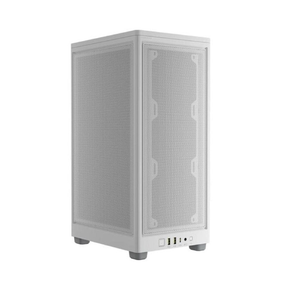 Corsair 2000D AIRFLOW, ITX MB, USB C, Mesh Panles - Support up to 8 Fans, Mini ITX Tower - White. Case, (LS)