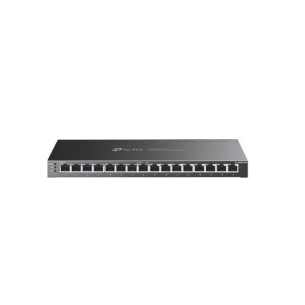 TP-Link SG2016P Omada 16-Port Gigabit Smart Switch with 8-Port PoE+ , Integration with Omada SDN Controller, Static Routing, 802.1Q VLAN, STP/RSTP/MST