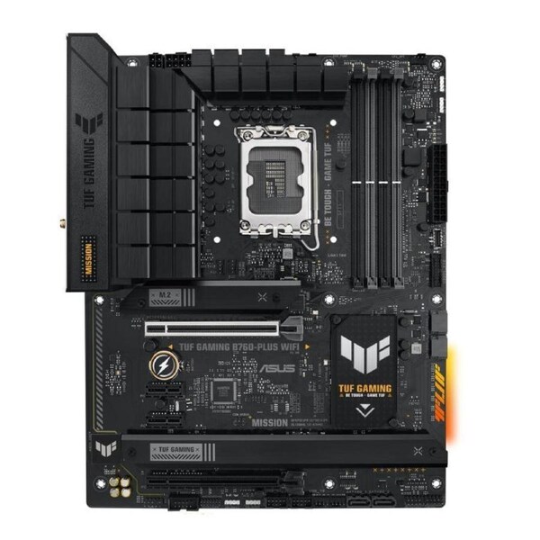 ASUS TUF GAMING B760-PLUS WIFI Intel LGA 1700 ATX Motherboard 128GB,4xDDR5,1xPCIe 5.0 x16, 3xM.2,4 xSATA,1xHDMI,1xDP,1xVGA.2.5Gb Ethernet