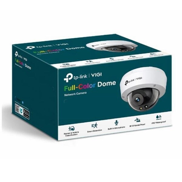 TP-Link VIGI 5MP C250(4mm) Full-Colour Dome Network Camera, 4mm Lems, Smart Detection 3YW