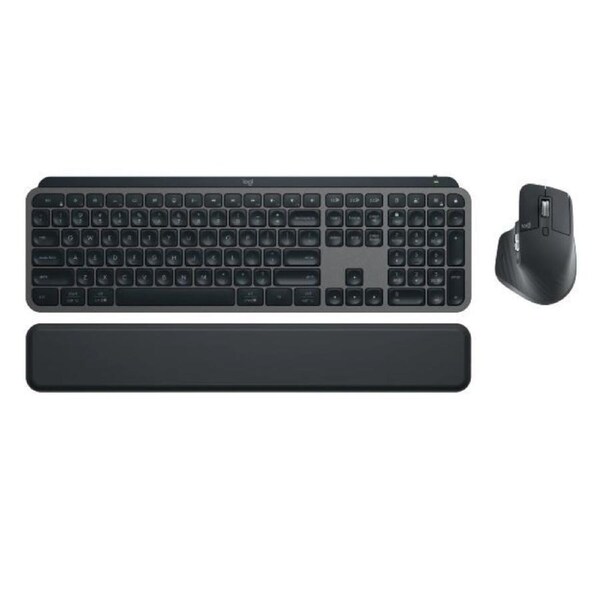 Logitech MX KEYS S COMBO Performance Combo: MX Master 3S, MX Keys S & MX Palm Rest 8000 DPI (Graphite)