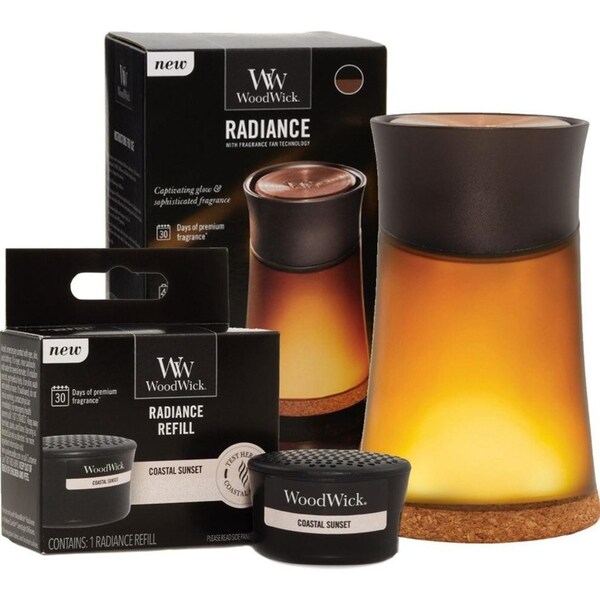 WoodWick Radiance Diffuser Scent Starter Kit Set Coastal Sunset