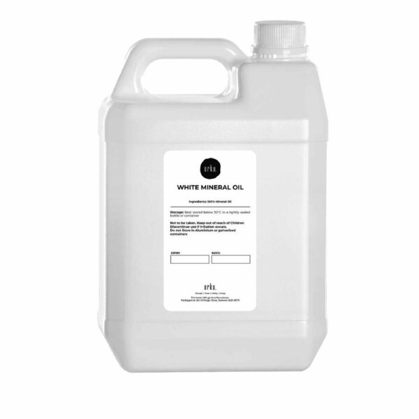 5L White Mineral Oil - Liquid Paraffin Carrier for Essential Oils Skin Hair